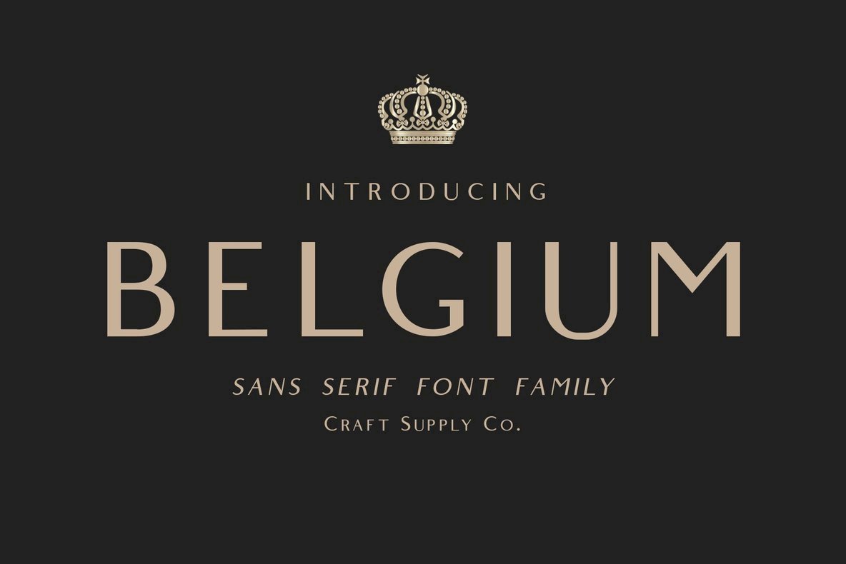 Belgium Font Family插图