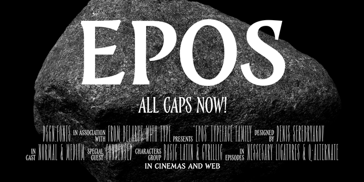 Epos Font Family插图