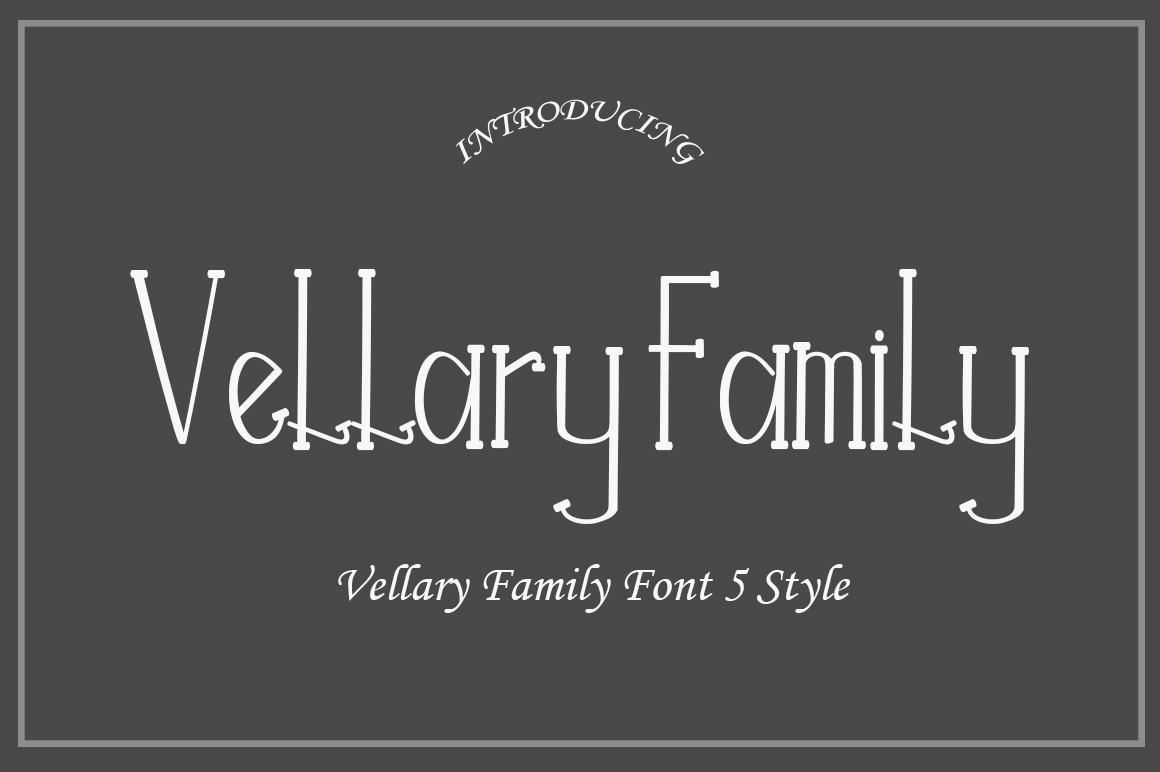 Vellary Family Font插图