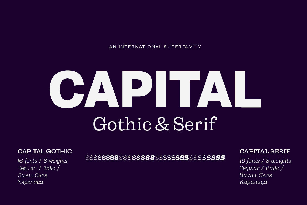 Capital Font Family插图