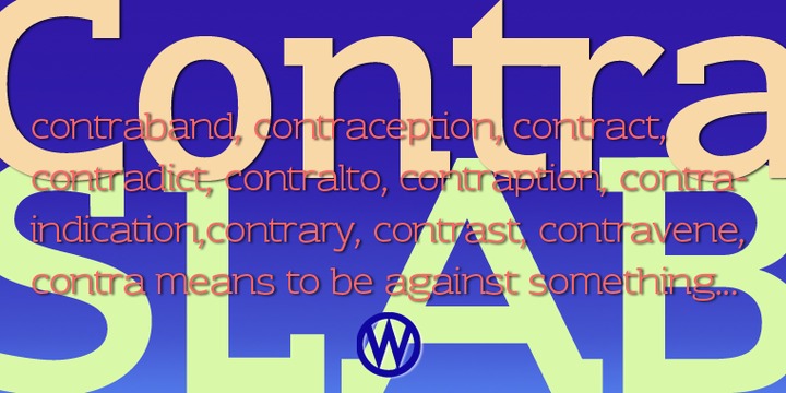 Contra Slab Font Family插图