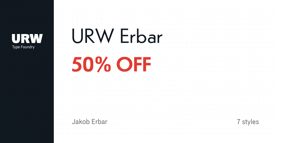 URW Erbar Font插图1