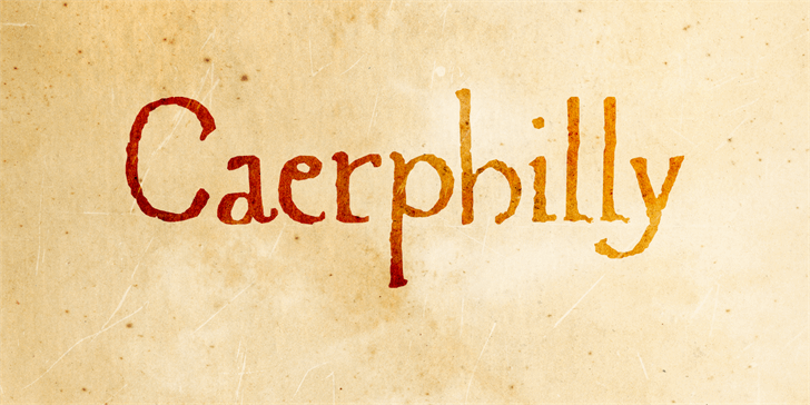 Caerphilly DEMO font插图