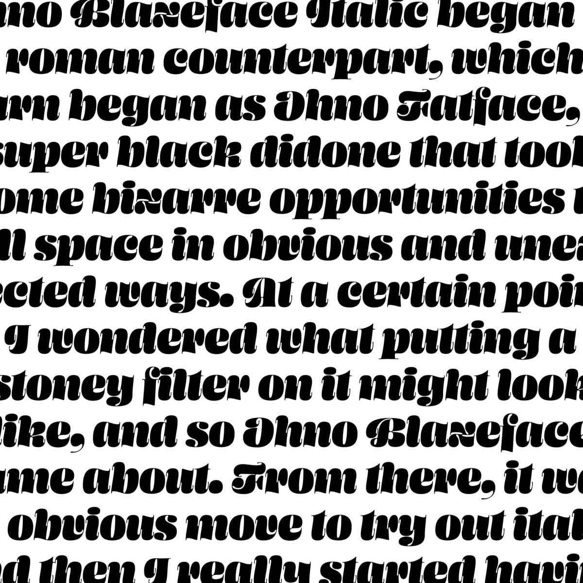 Ohno Blazeface Italic Font插图1