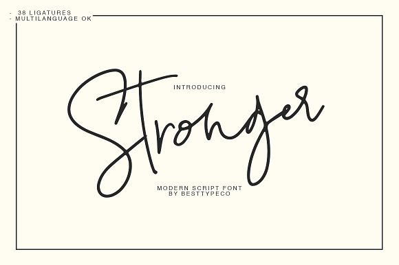 Stronger Font插图