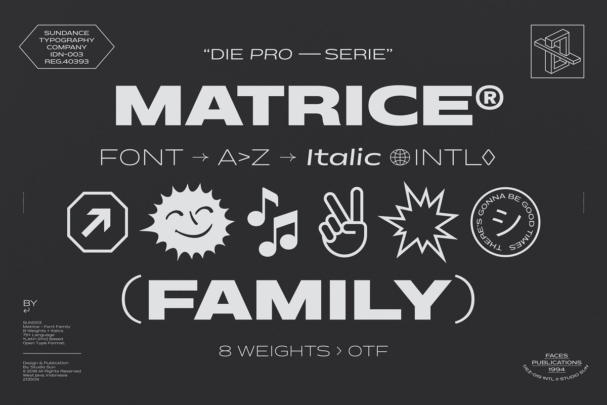 Matrice Font Family插图