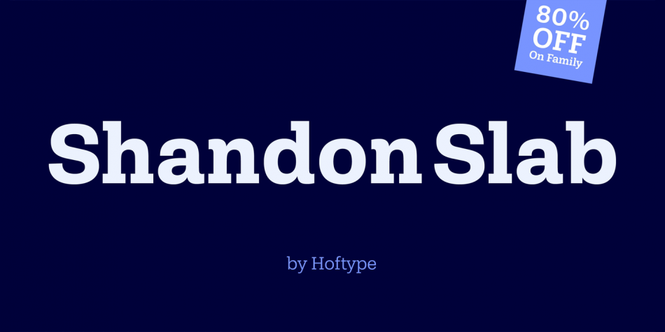 Shandon Slab Font Family插图