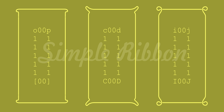 Simple Ribbon Font插图3