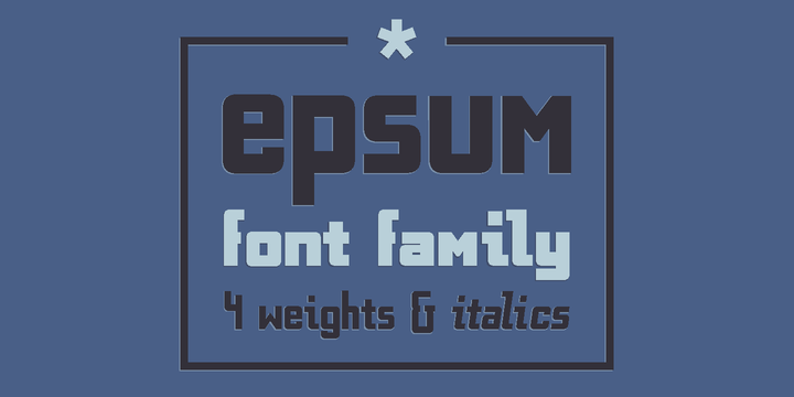 Epsum Font Family插图