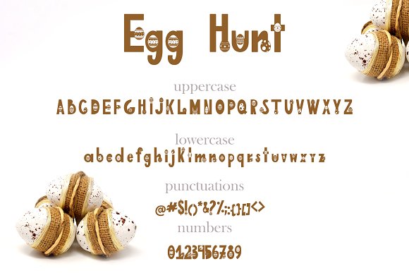 Egg Hunt-decorated font插图4