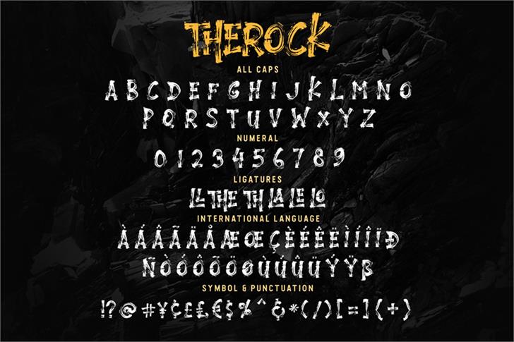 THEROCK font插图9