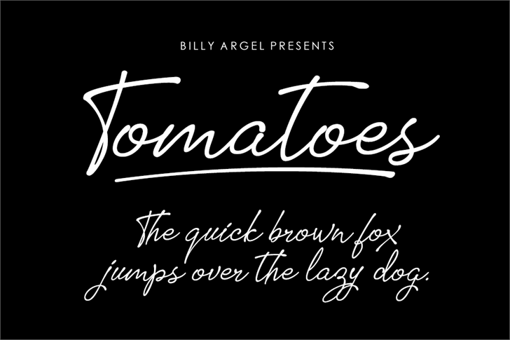 Tomatoes font插图