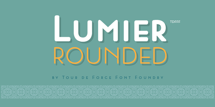 Lumier Rounded Font Family插图