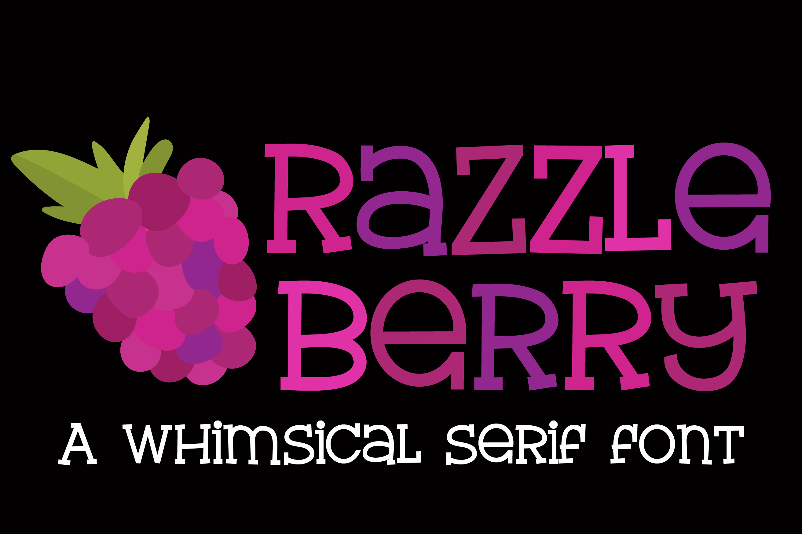 ZP Razzle Berry Regular Font插图1
