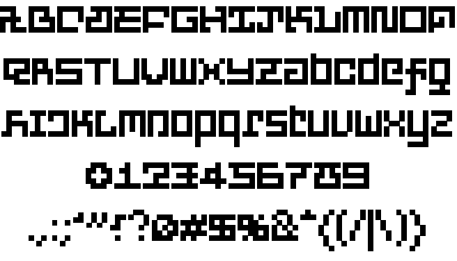 PXFXDisco font插图1