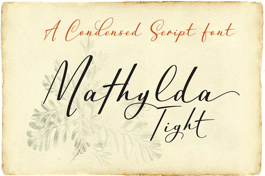 Mathylda Tight Font插图3