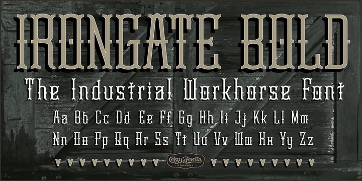 Irongate Font Family插图3
