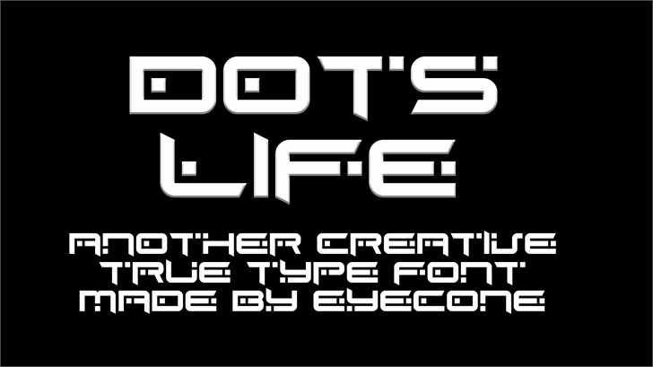 EC Dots Life font插图
