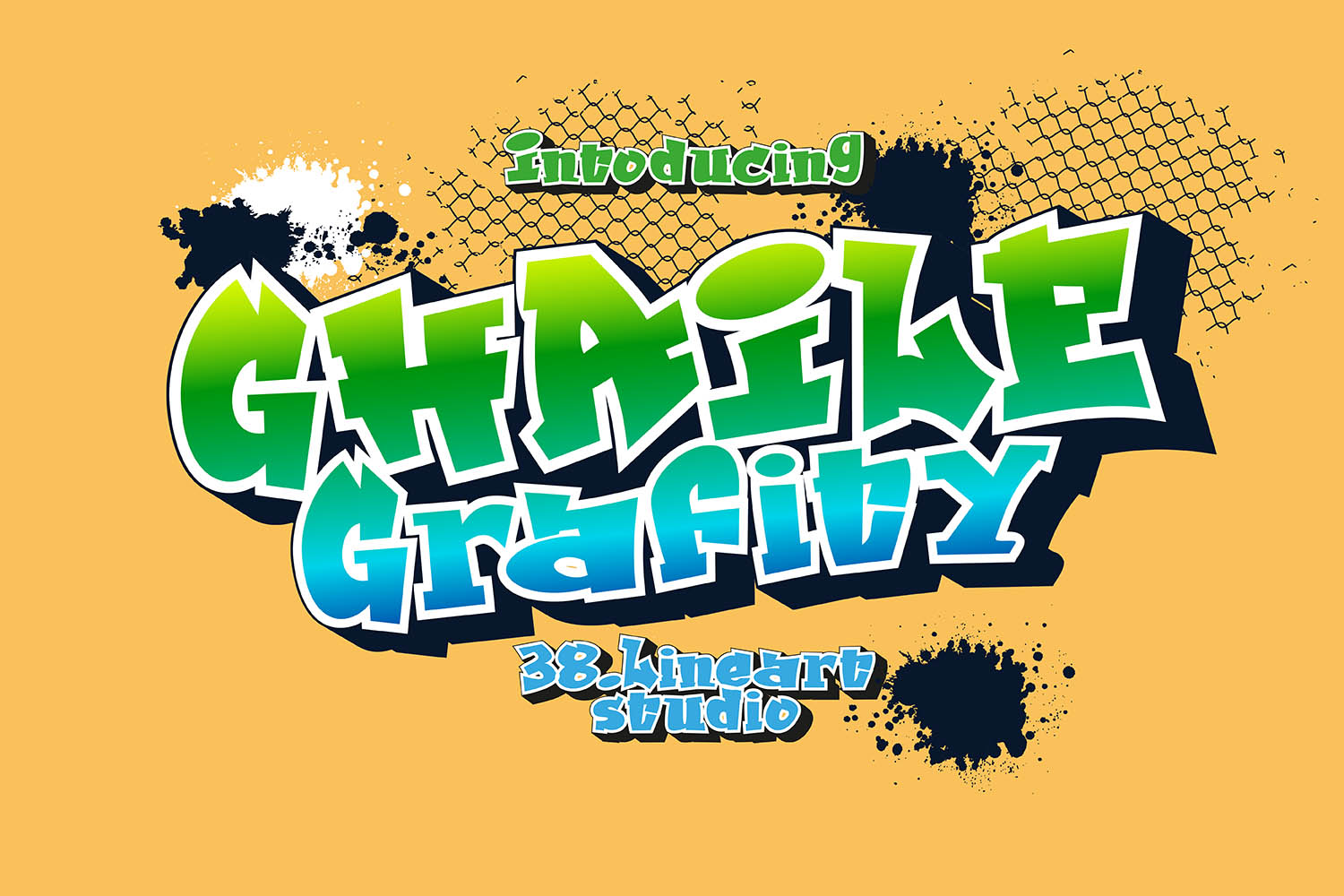 Ghaile Graffiti Regular Font插图