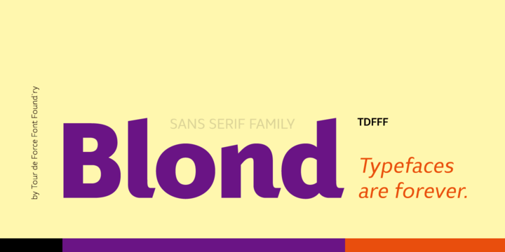 Blond Font Family插图
