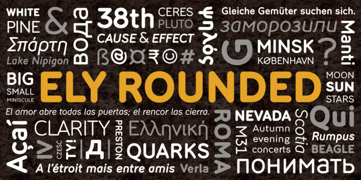 Ely Rounded Font Family插图1