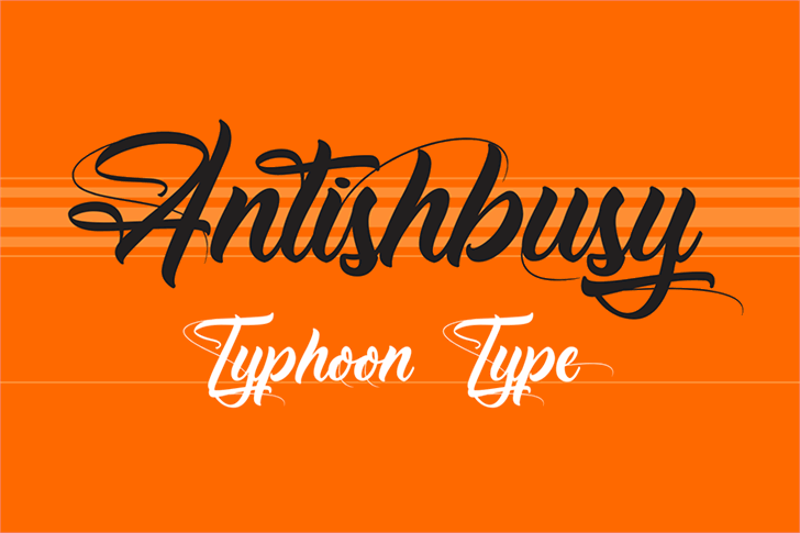 Antishbusy font插图