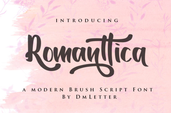 Romanttica Font插图