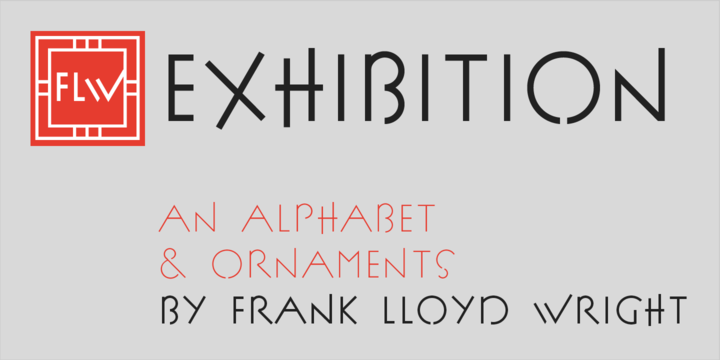 P22 FLW Exhibition Font Family插图