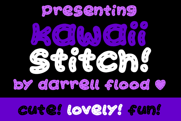 Kawaii Stitch font插图