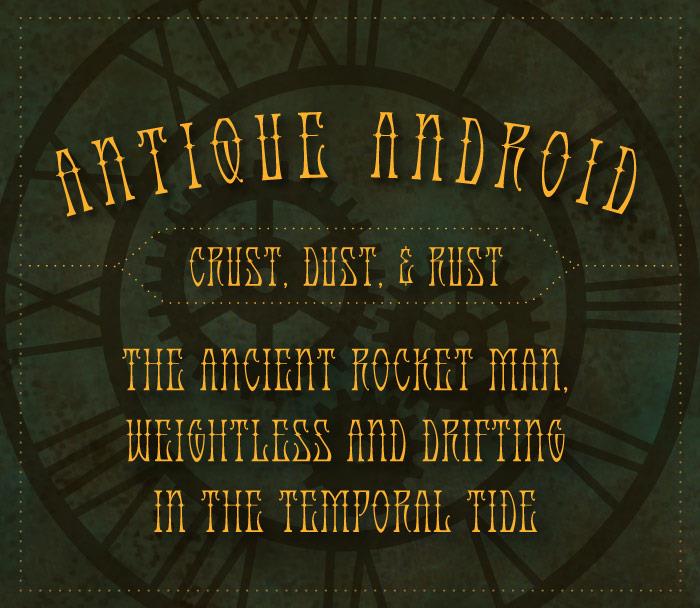 Antique Android font插图1