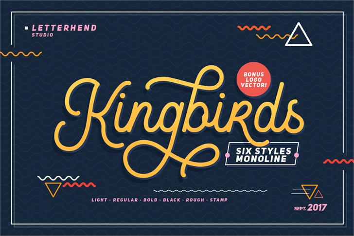 Kingbirds Regular DEMO font插图1