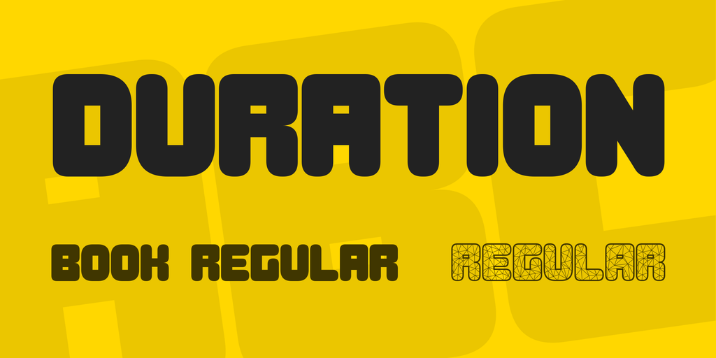 Duration Font Family插图