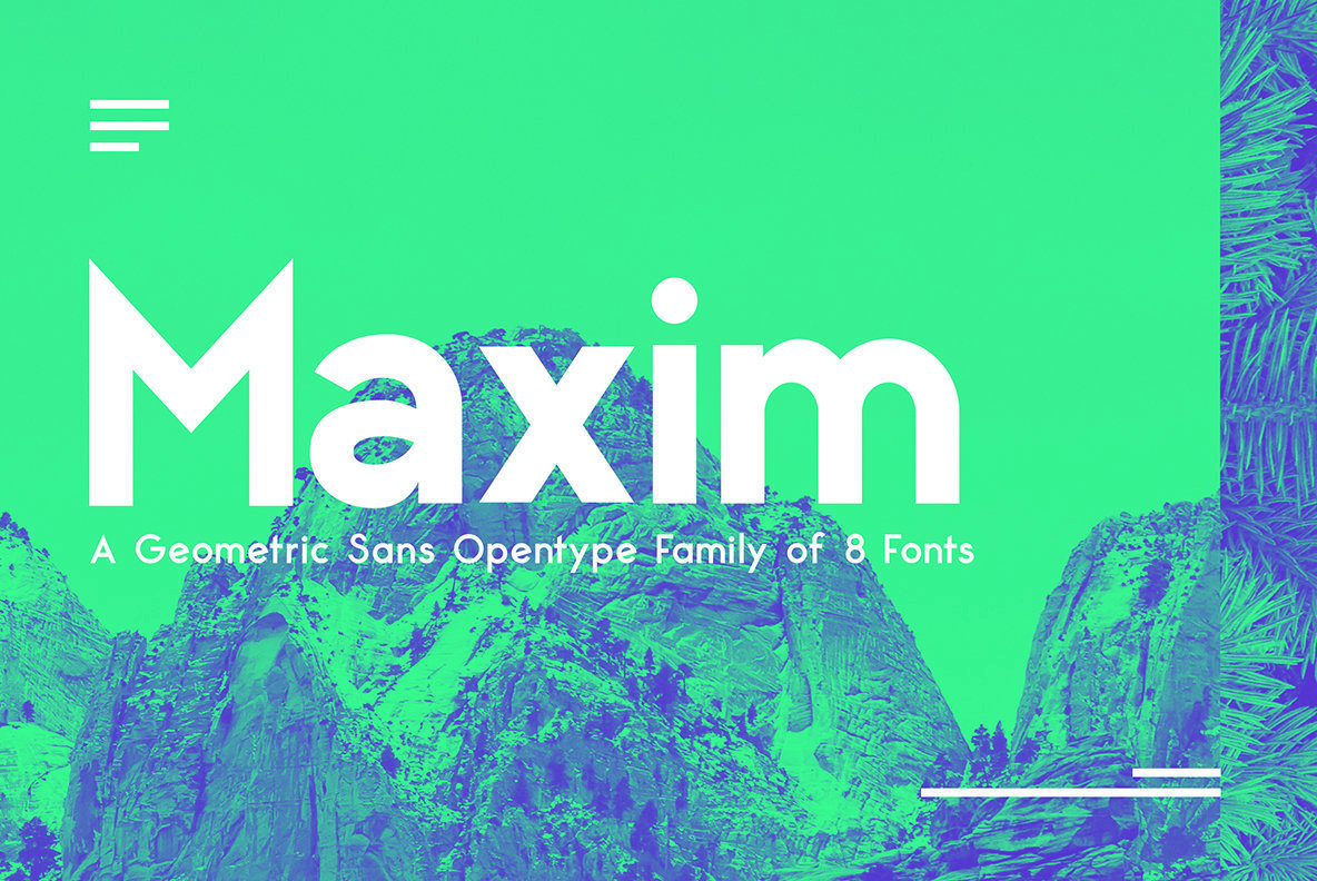 Maxim Sans Font Family插图