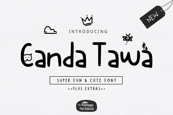 Canda Tawa Cute Font插图