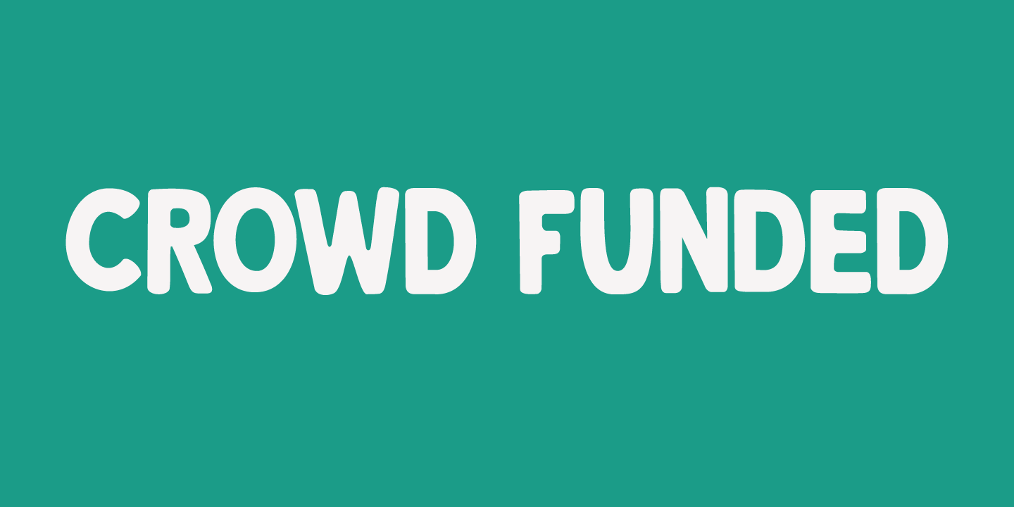 Crowd Funded Font Family插图6