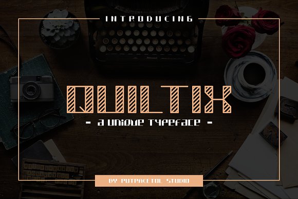 Quiltix Typeface Font插图