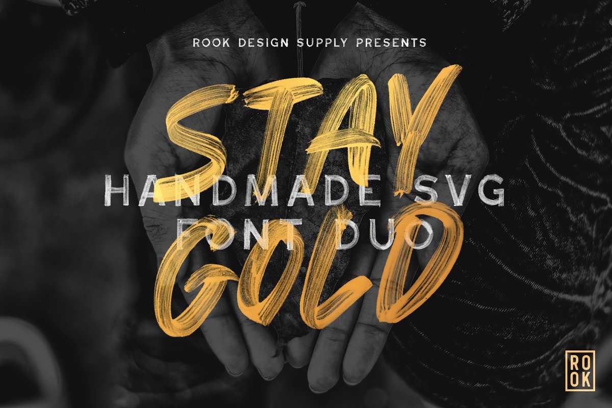 Stay Gold SVG Font插图