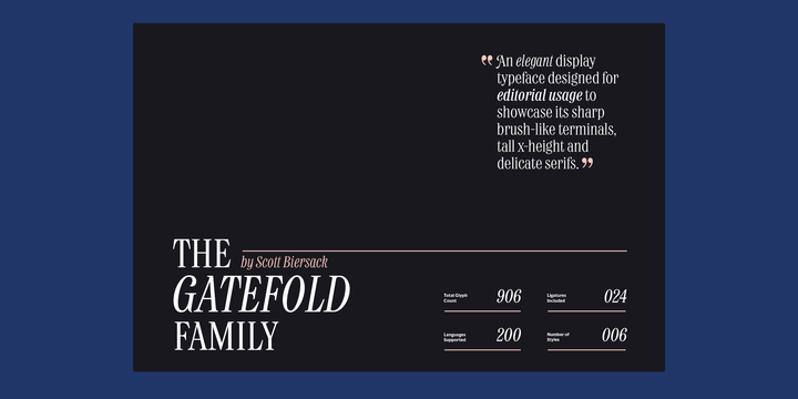 Gatefold Font Family插图3