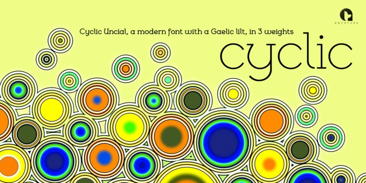 Cyclic Uncial Font Family插图3