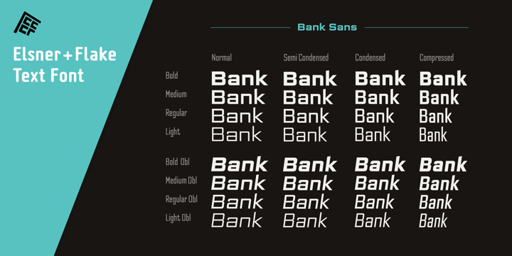 Bank Sans EF Font Family插图5