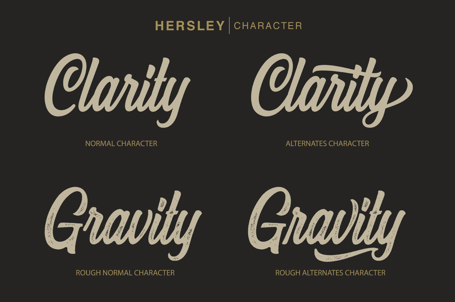 Hersley Typeface Font插图2
