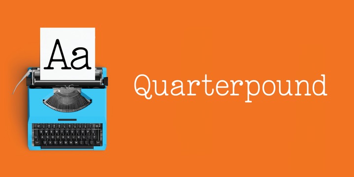 Quarterpound Font插图