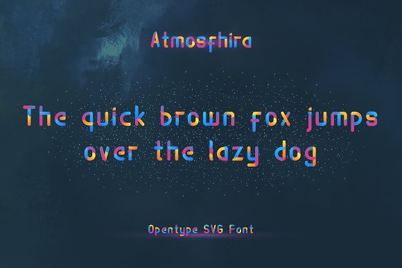 Atmosfhira | Opentype SVG Colorfont插图5