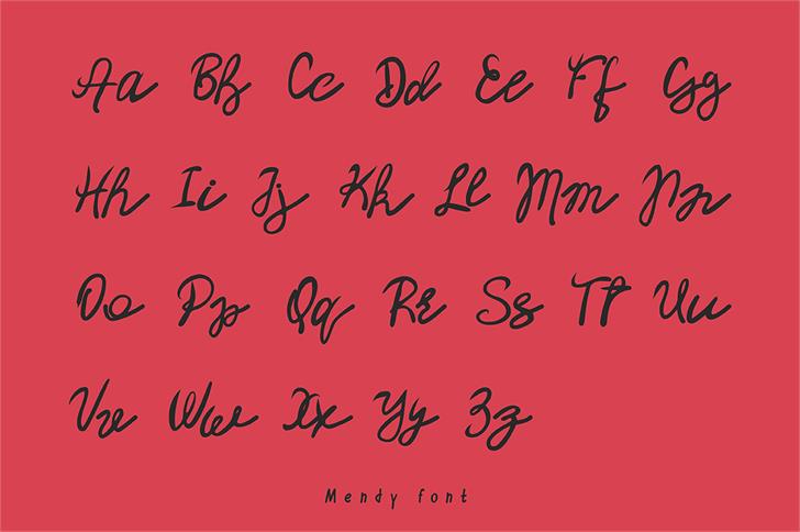 Mendy font插图1