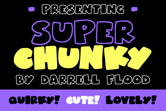 Superchunky font插图