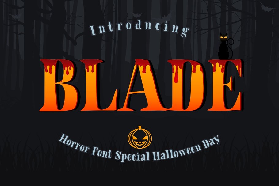 BLADE – Hallowen Font插图