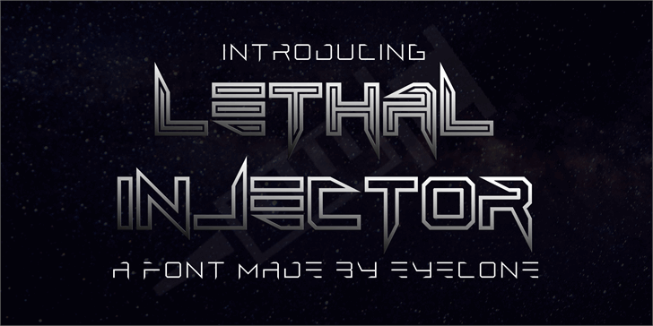 Lethal Injector font插图