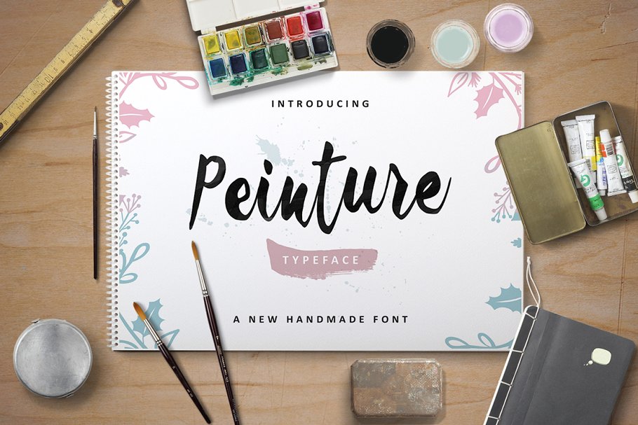 Peinture Typeface Font插图