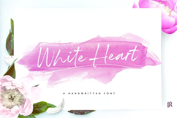 White Heart Font插图