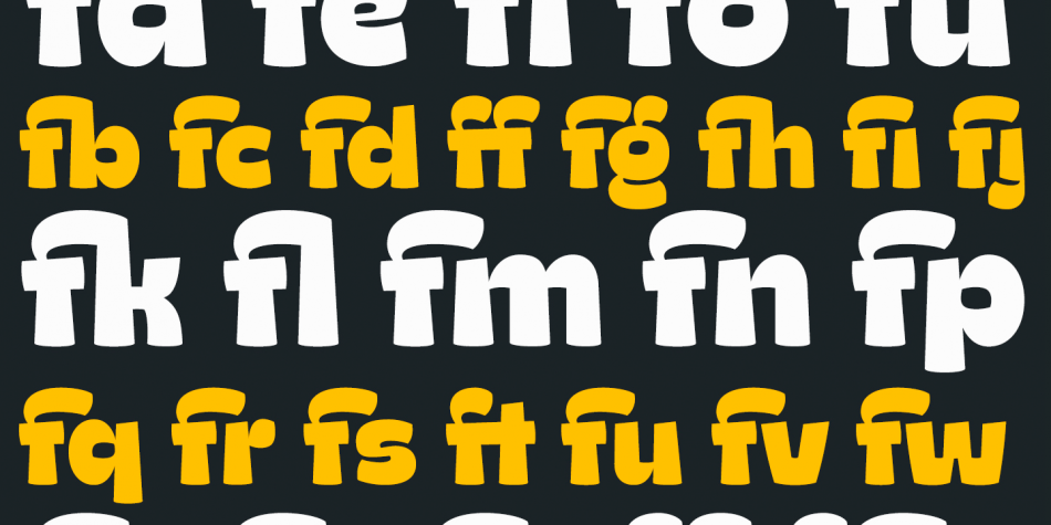 Ding Heavy Font Family插图2